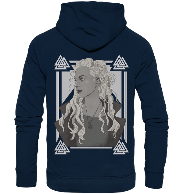 Organic Hoodie "Beautiful Viking Woman"