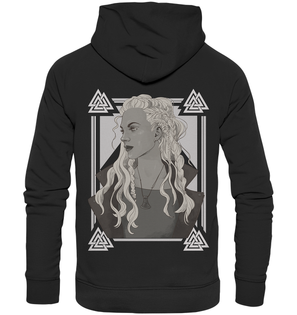 Organic Hoodie "Beautiful Viking Woman"