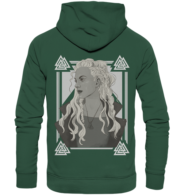 Organic Hoodie "Beautiful Viking Woman"