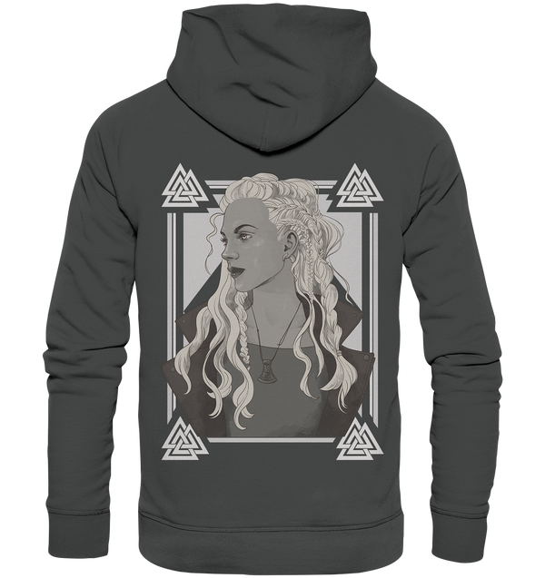 Organic Hoodie "Beautiful Viking Woman"