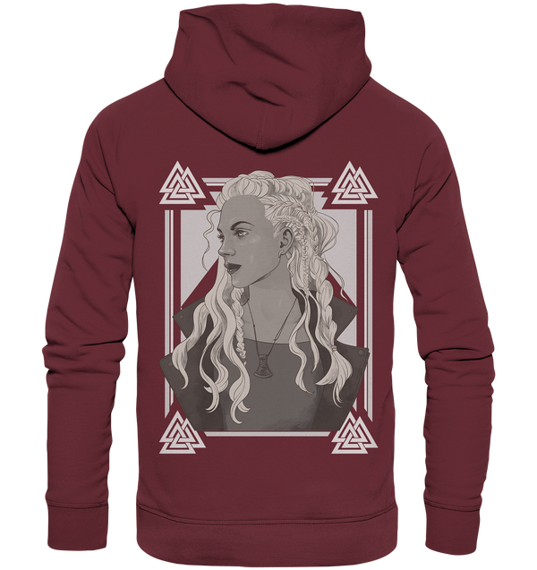 Organic Hoodie "Beautiful Viking Woman"