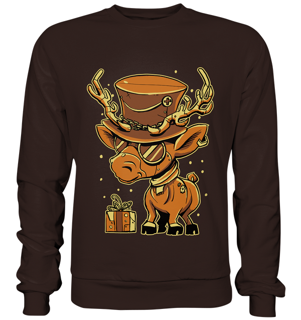 Premium Sweatshirt "Steampunk Reindeer"