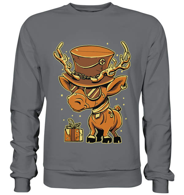 Premium Sweatshirt "Steampunk Reindeer"