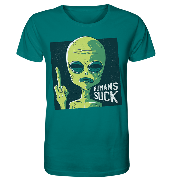 Organic Shirt "Humans Suck"