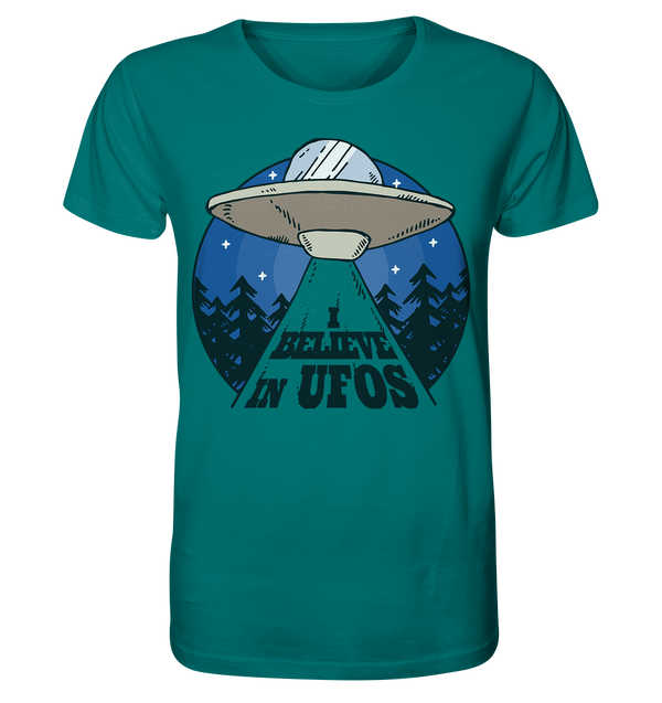 Organic Shirt "I Believe In UFOs"