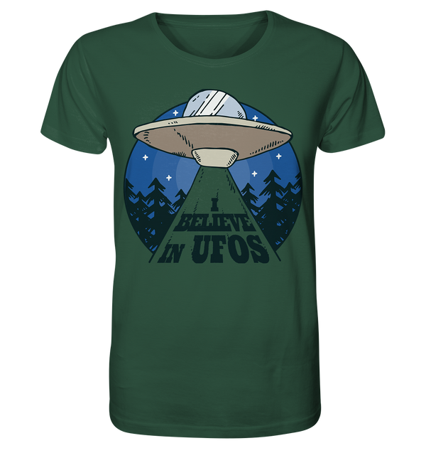 Organic Shirt "I Believe In UFOs"
