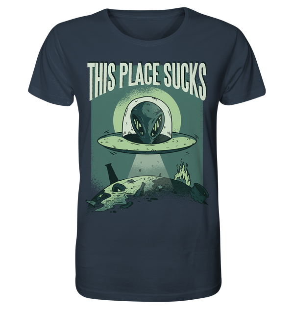 Organic Shirt "This Place Sucks"