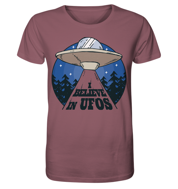 Organic Shirt "I Believe In UFOs"