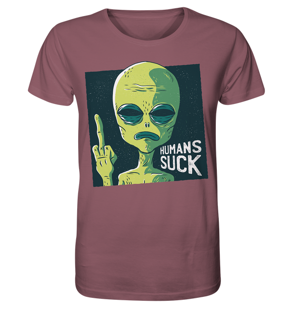 Organic Shirt "Humans Suck"