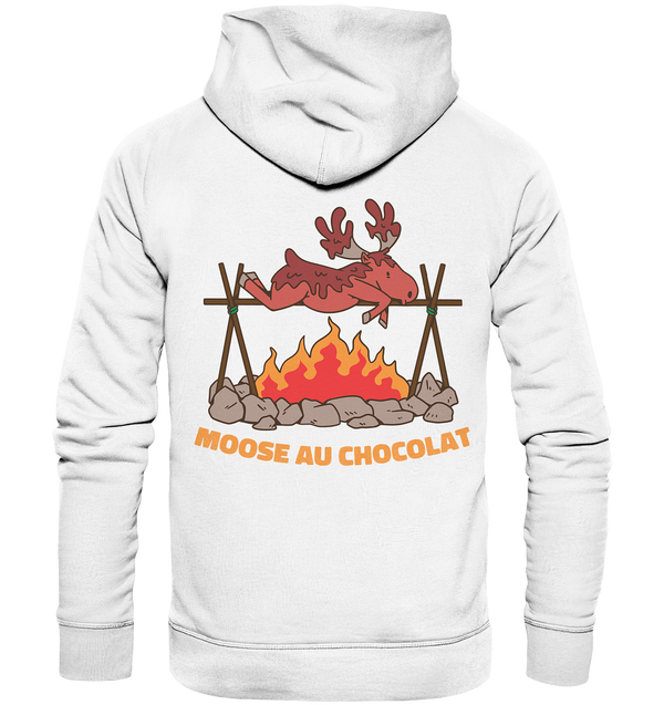 Organic Hoodie "Moose Au Chocolat" (Backprint)