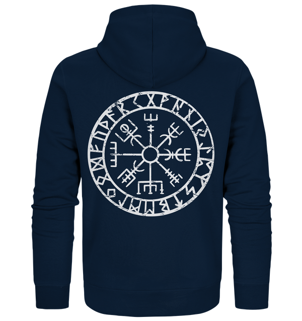 Organic Zipper "Vegvisir" (Backprint)