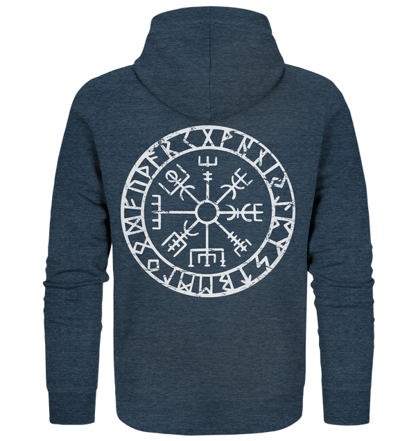 Organic Zipper "Vegvisir" (Backprint)