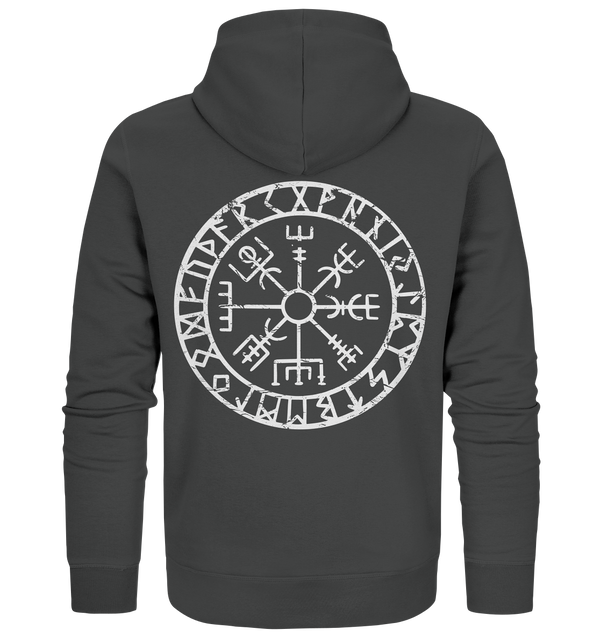 Organic Zipper "Vegvisir" (Backprint)