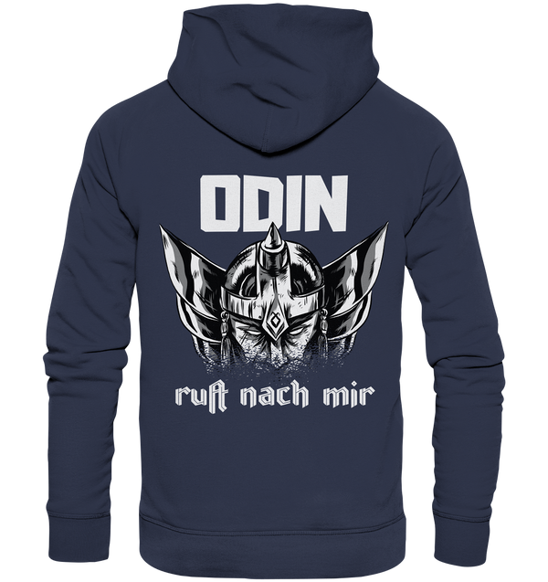 Premium Hoodie "Odin ruft nach mir" (Backprint)