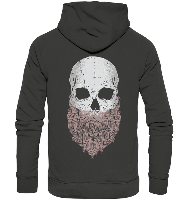 Premium Hoodie "Bearded Skull" (Backprint)