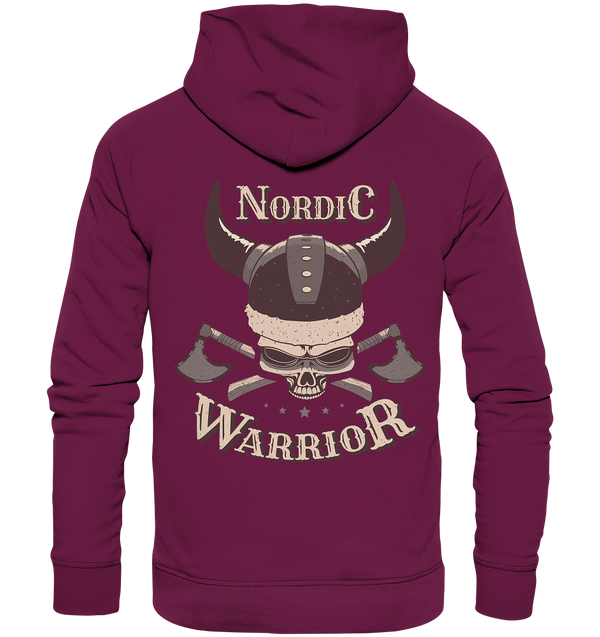 Premium Hoodie "Nordic Warrior" (Backprint)