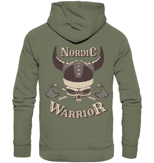 Premium Hoodie "Nordic Warrior" (Backprint)