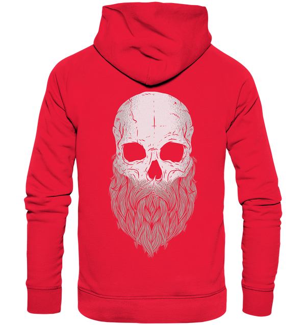 Premium Hoodie "Bearded Skull" (Backprint)