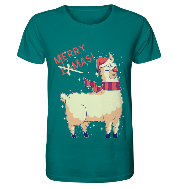 Organic Shirt "Merry Llamas!"