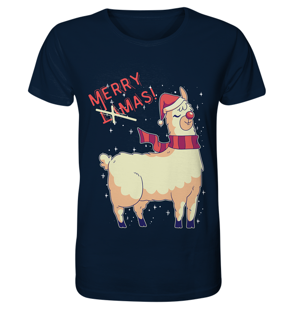 Organic Shirt "Merry Llamas!"