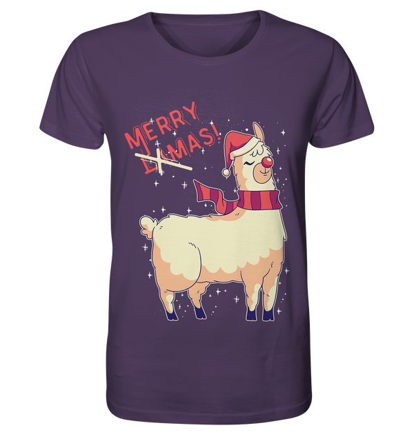 Organic Shirt "Merry Llamas!"