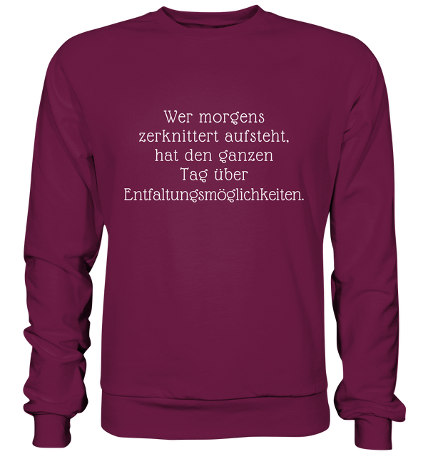 Premium Sweatshirt "Entfaltungsmöglichkeiten"