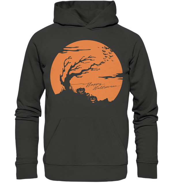 Premium Hoodie "Happy Halloween" (orange)